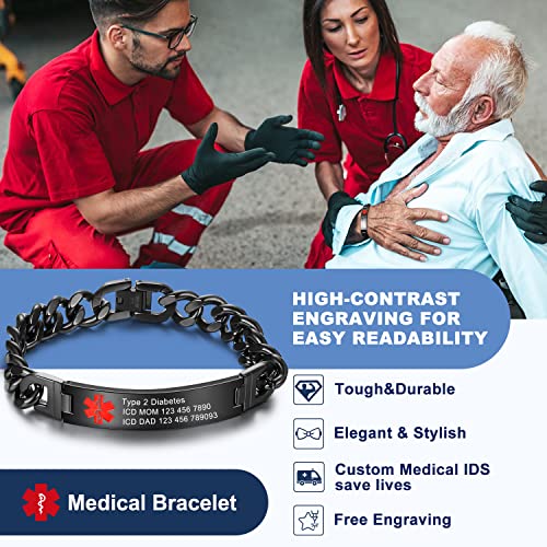 Medical Alert Bracelets Stainless Steel V71757