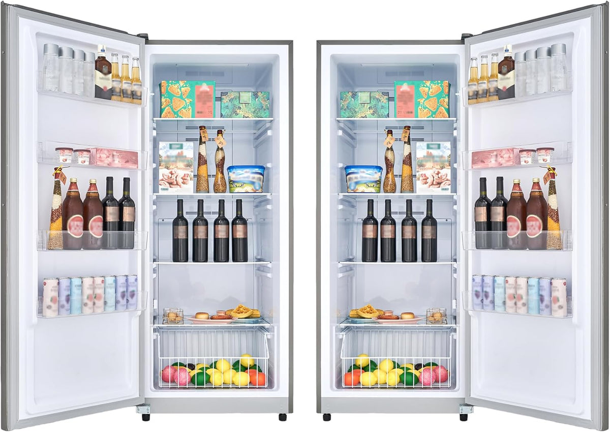 28in Wide Stainless Convertible Upright Freezer F1984