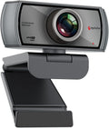 1080P 60fps Webcam with Microphone, 120° Wide Angle Dual Noise Reduction Mics, HD Streaming USB Camera Q98854