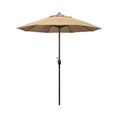 7.5 ft. Bronze Aluminum Auto-Tilt Crank Lift Patio Umbrella Y91340