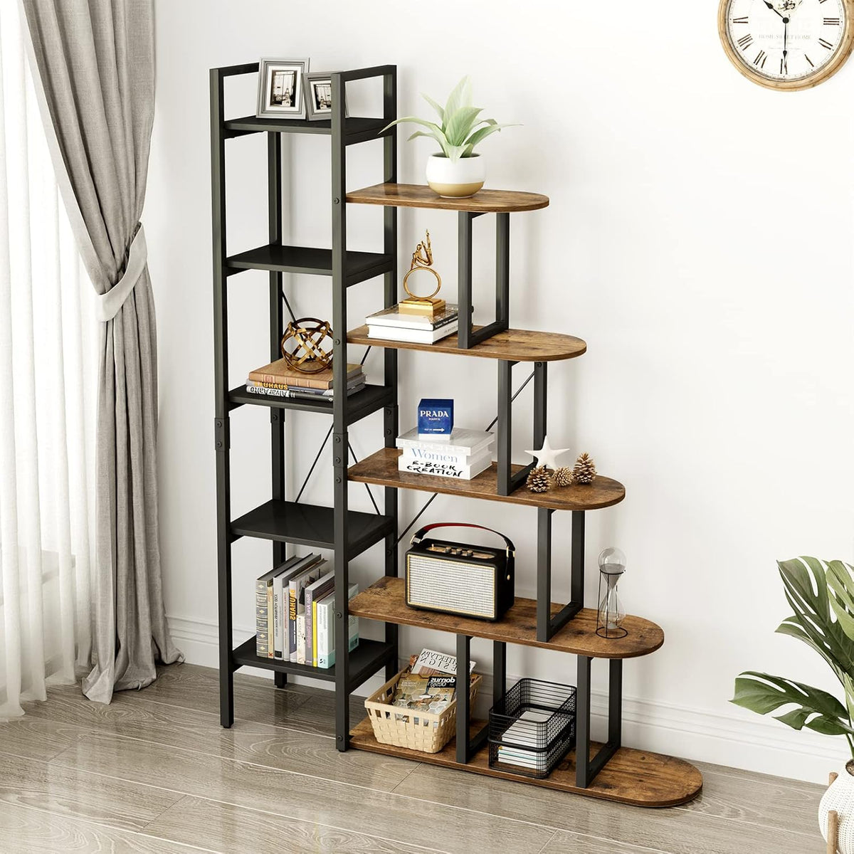 L Shape 5 Tier Bookshelf R42422