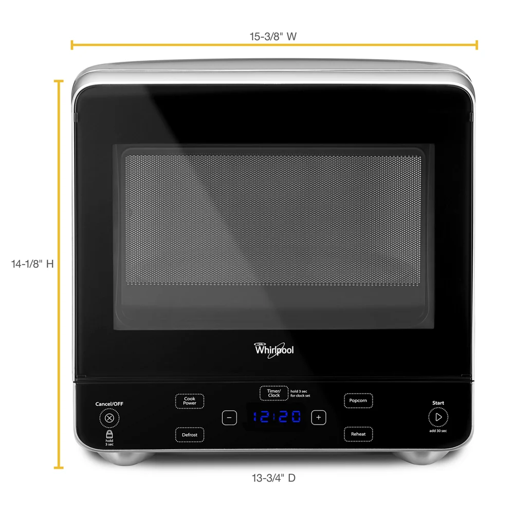 0.5 Cu. Ft. Stainless Look Countertop Microwave S896