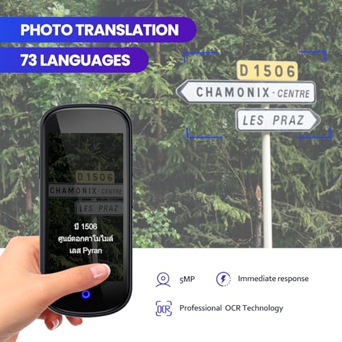 AI Voice Translator 4" HD 137 Language Instant Two-Way Photo Translation Device E5488