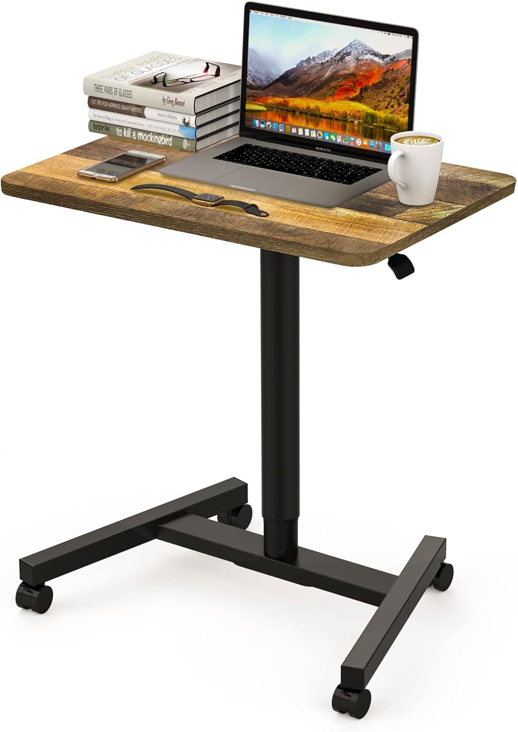 Height Adjustable Laptop Desk with Wheels X76280