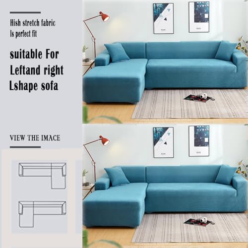 2 pcs Spandex Non Slip Sectional Sofa Covers C855699