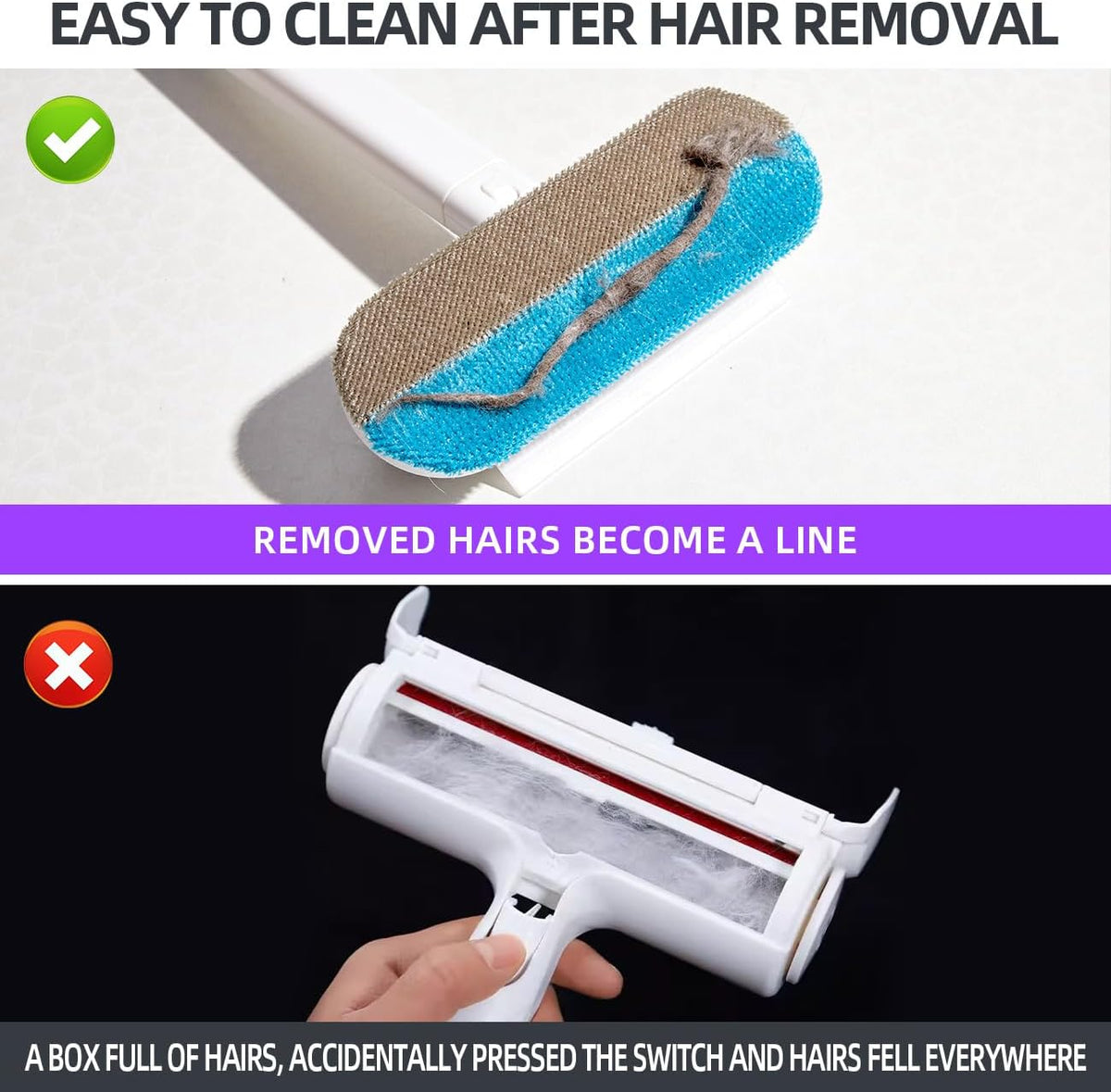 Reusable Lint Roller Pet Hair Removal Tool I15483