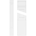 Flat Panel PVC Pilaster with Decorative Capital & Base (Pair) U152