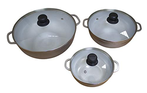 3-Piece Silver Caldero Dutch Oven Set V409613