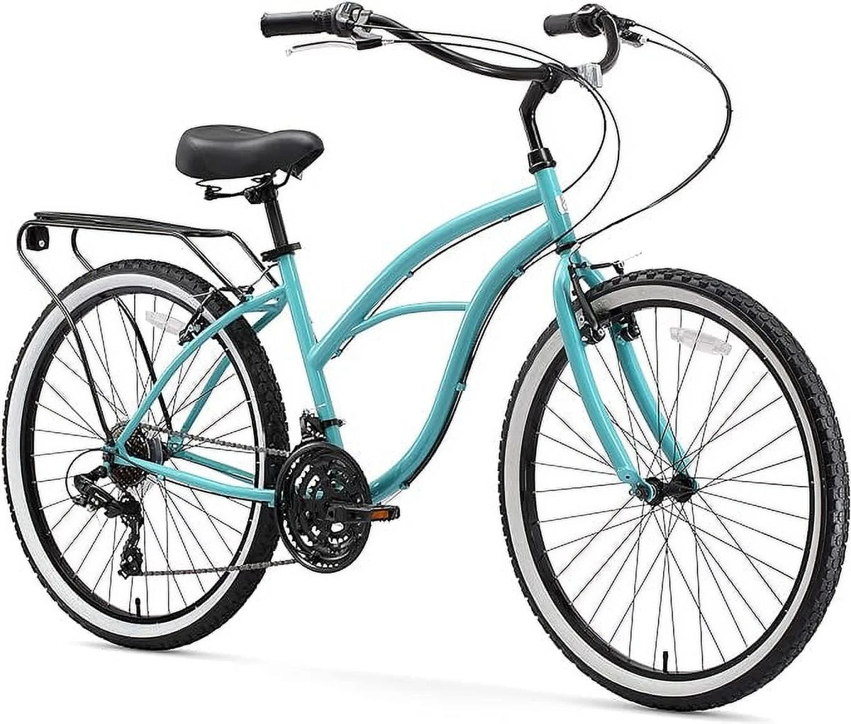Teal Blue 26" 1 Speed Beach Cruiser Bike B26097