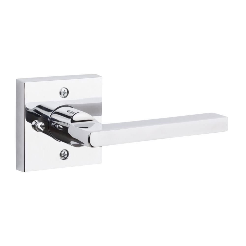 Satin Black Square Privacy Lever Set R226