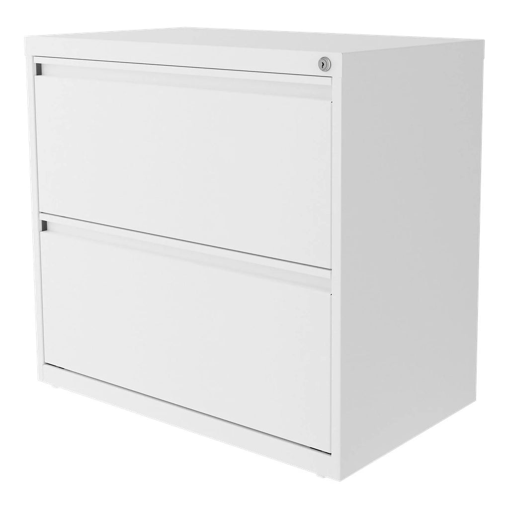 30"W 2 Drawer Metal Lateral File Cabinet Set White W222306