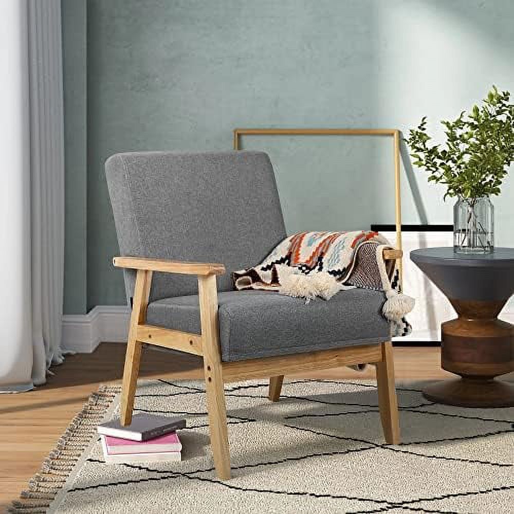 Beige Wooden Accent Chairs Set of 2 R732