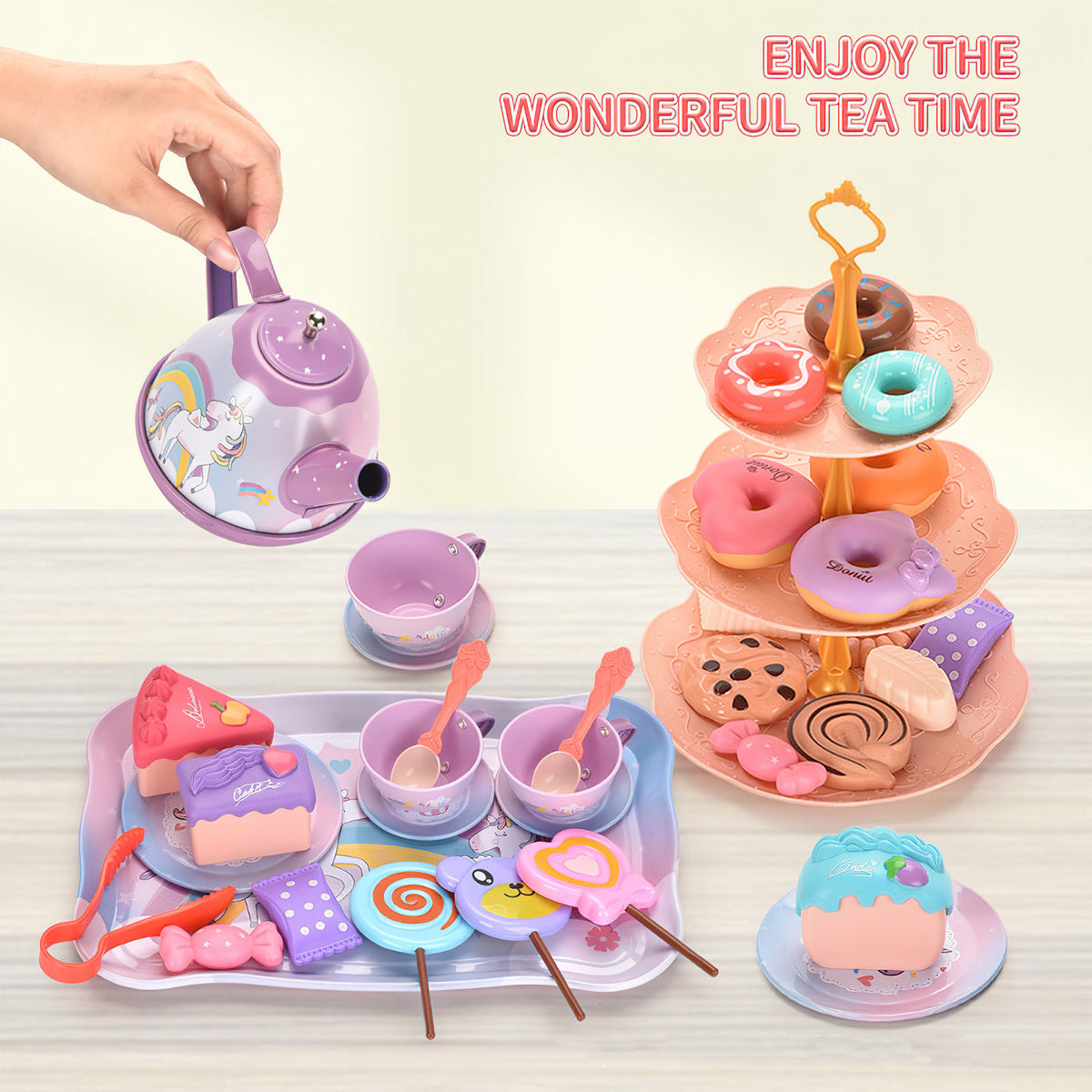 48-Pieces Toy Kitchen Set for Kids X3098