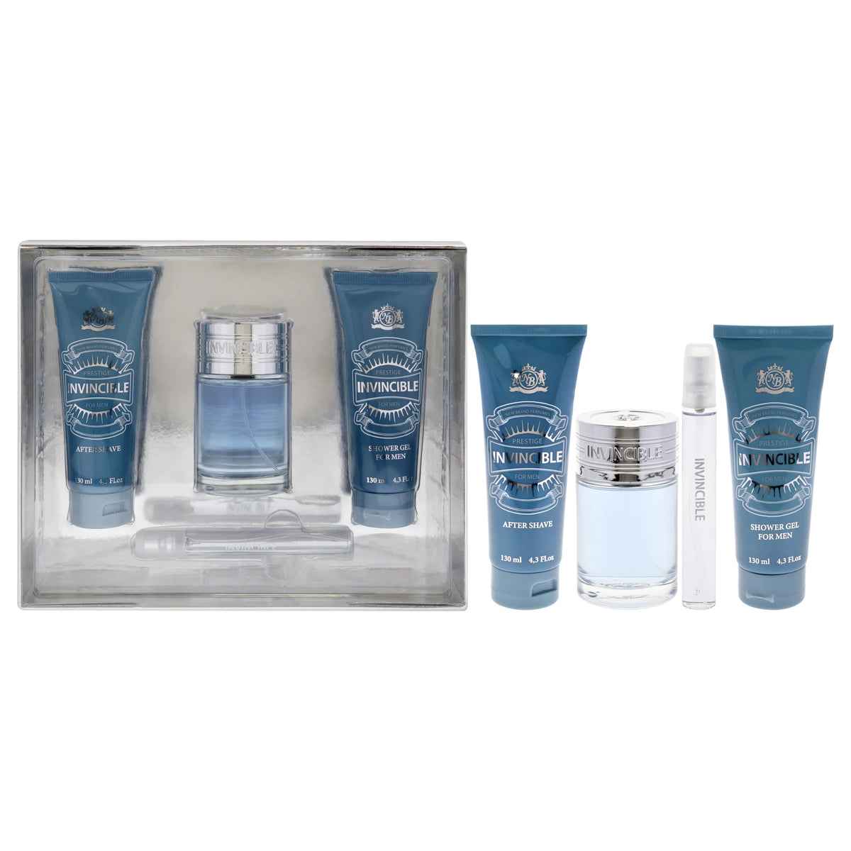 4 Pc Gift Set EDT Spray After Shave Shower Gel D559