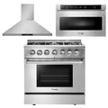 36 Propane Dual Fuel Range, Range Hood, Microwave G245448