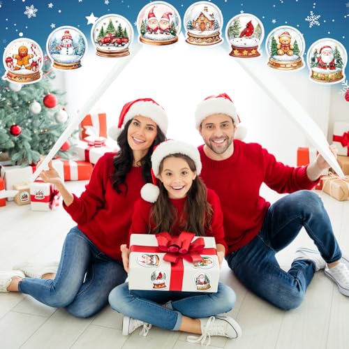 1000pcs Christmas Stickers Roll 1.57 Inch H44976