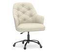 Brushed Nickel Base Swivel Desk Chair K1673