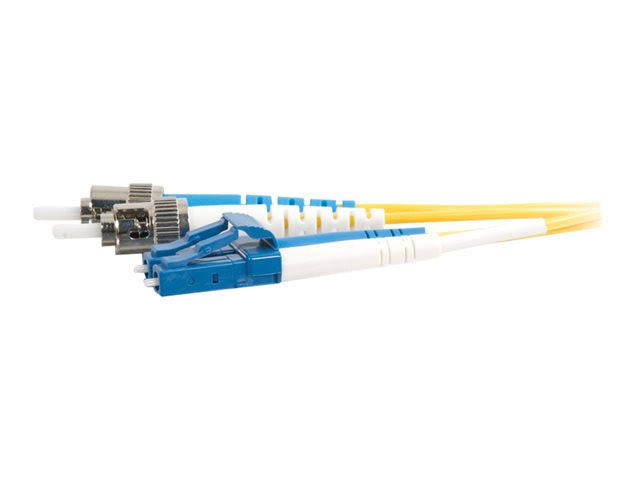 10m LC-ST Duplex Singlemode PVC Fiber Optic Cable Yellow N8660