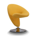 Yellow Fabric Swivel Accent Chair F933