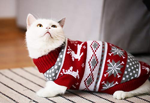 Dog Christmas Sweaters Pet Winter Knitwear Warm Coats P721425