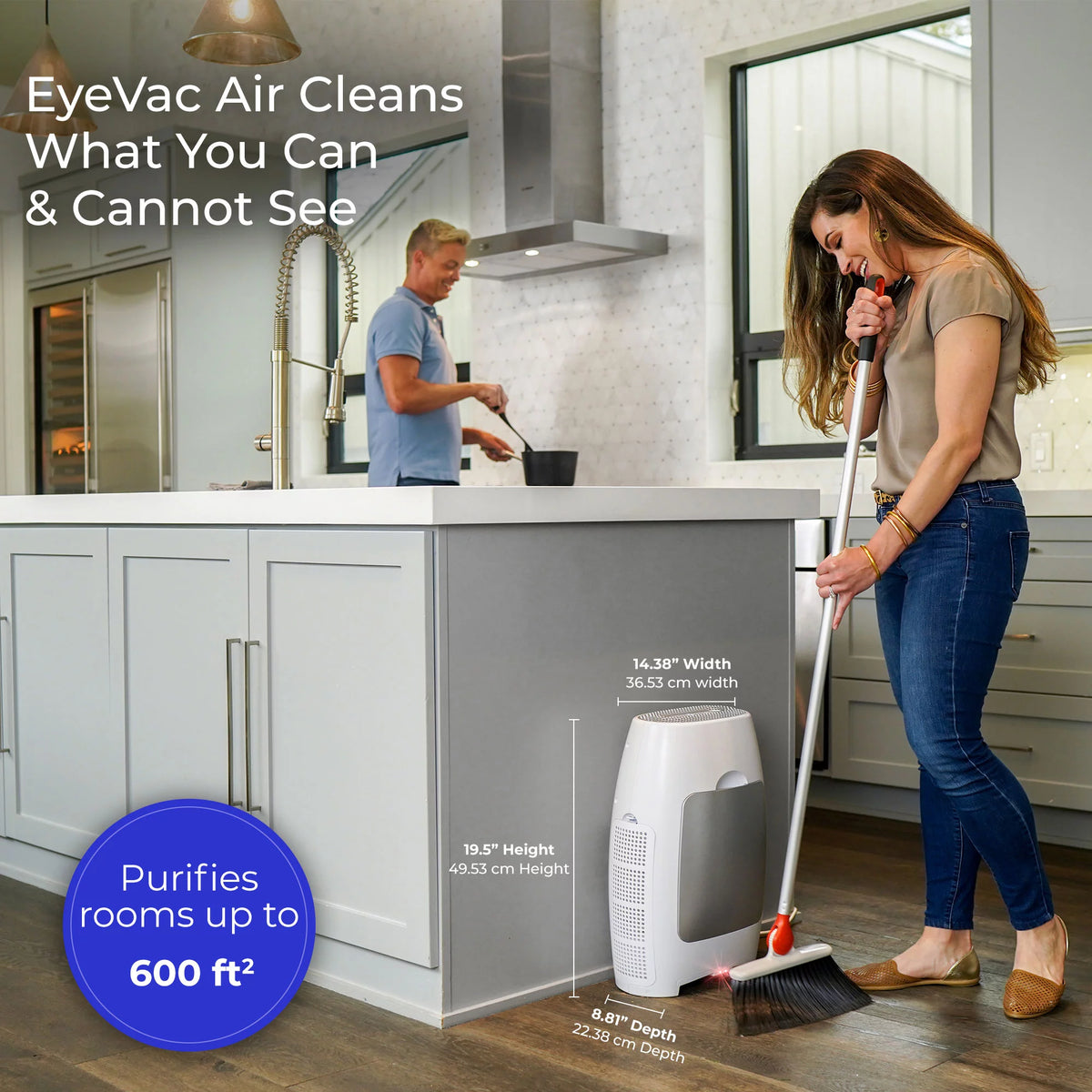 2 in 1 Touchless Vacuum and HEPA Air Purifier F22945