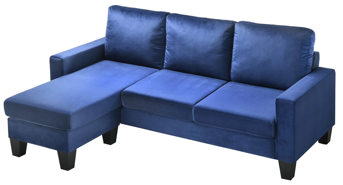 Velvet Flared Arm Couch A505603