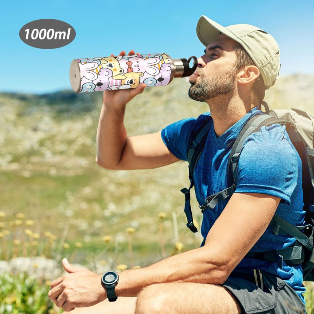 Stainless Steel Insulated Water Bottle with Straw Lid X1905
