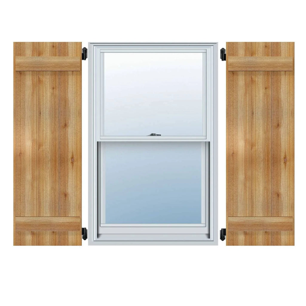 Rough Sawn Board-n-Batten Shutters W490