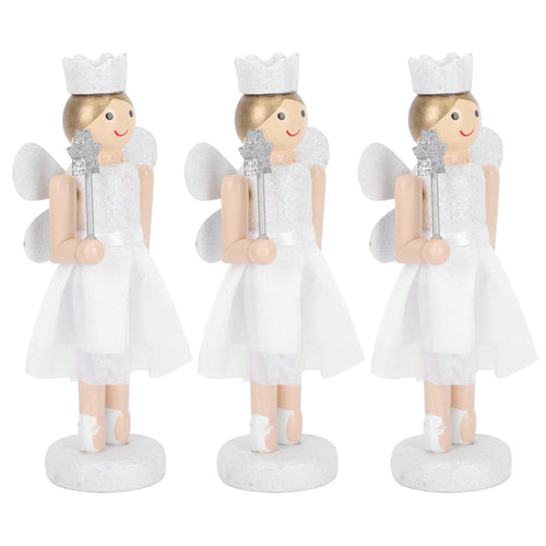 3Pcs Wooden Nutcracker Doll Toys O506