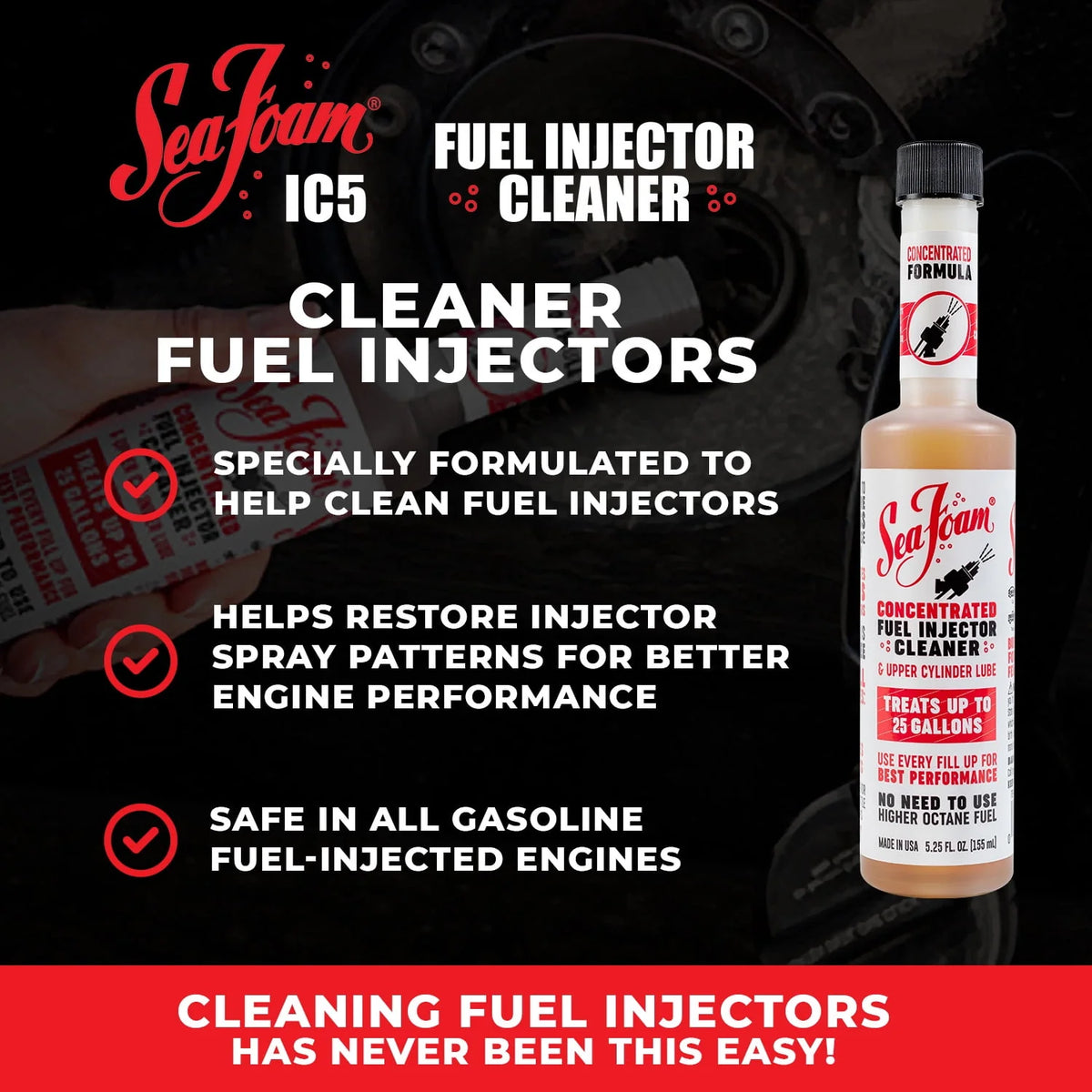 Concentrated Fuel Injector Cleaner Automotive Additive, 5.25 oz O13904