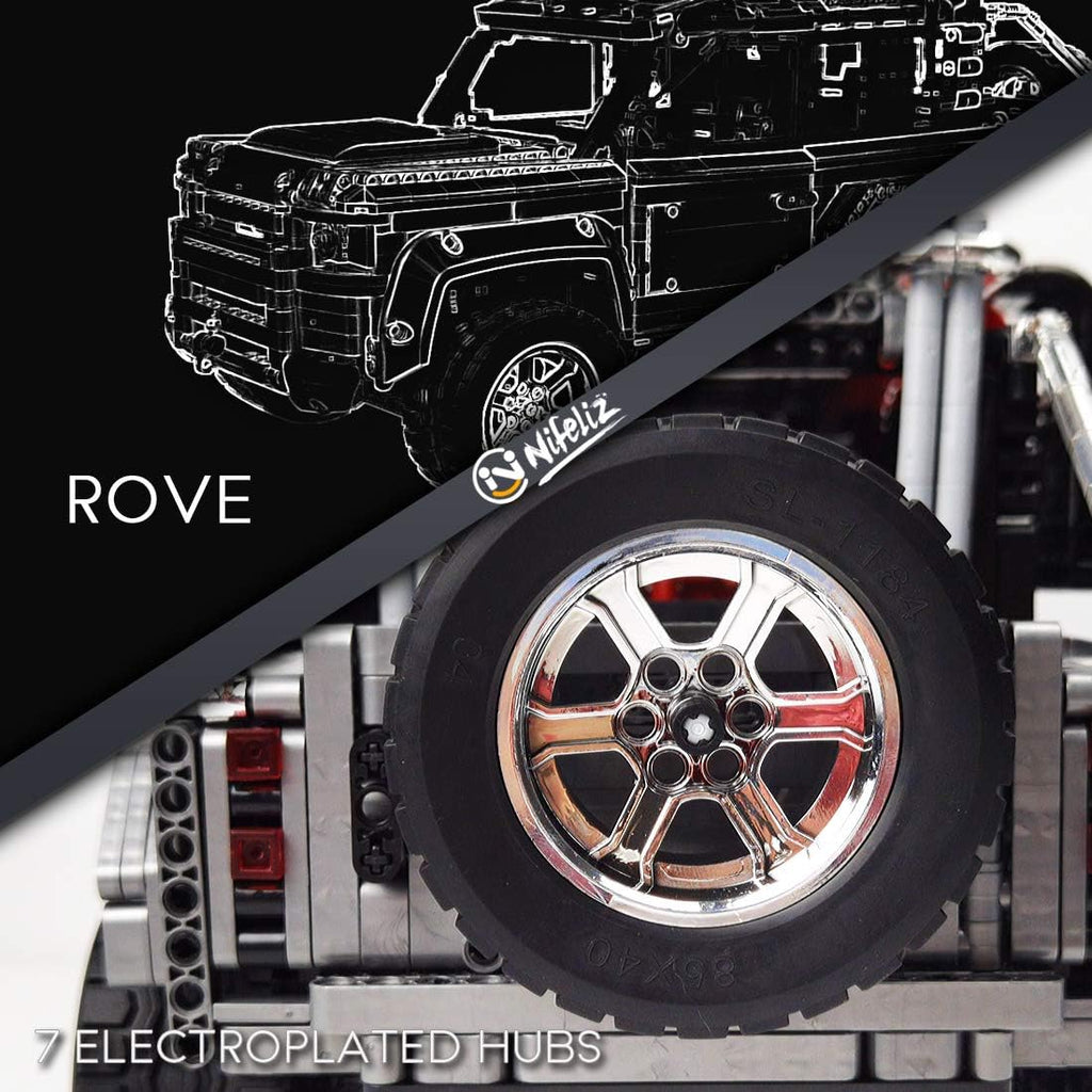 Off-Road Pickup 6X6 MOC Building Kit, 1:9 Scale Truck Model (3288 Pieces) F498