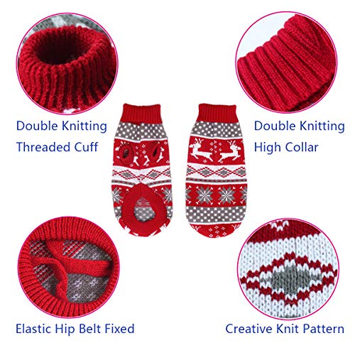 Dog Christmas Sweaters Pet Winter Knitwear Warm Coats P721425
