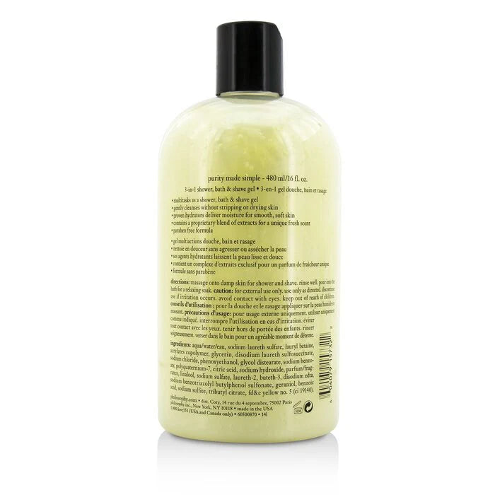 3-in-1 Shower, Bath & Shave Gel 480ml/16oz X22751
