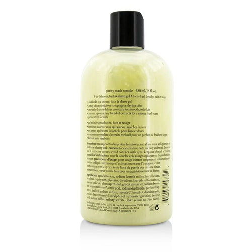 3-in-1 Shower, Bath & Shave Gel 480ml/16oz X22751