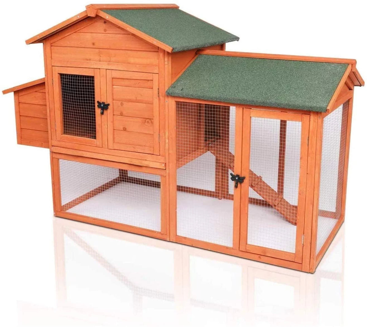 52'' Wooden Chicken Coop with Nesting Box I498