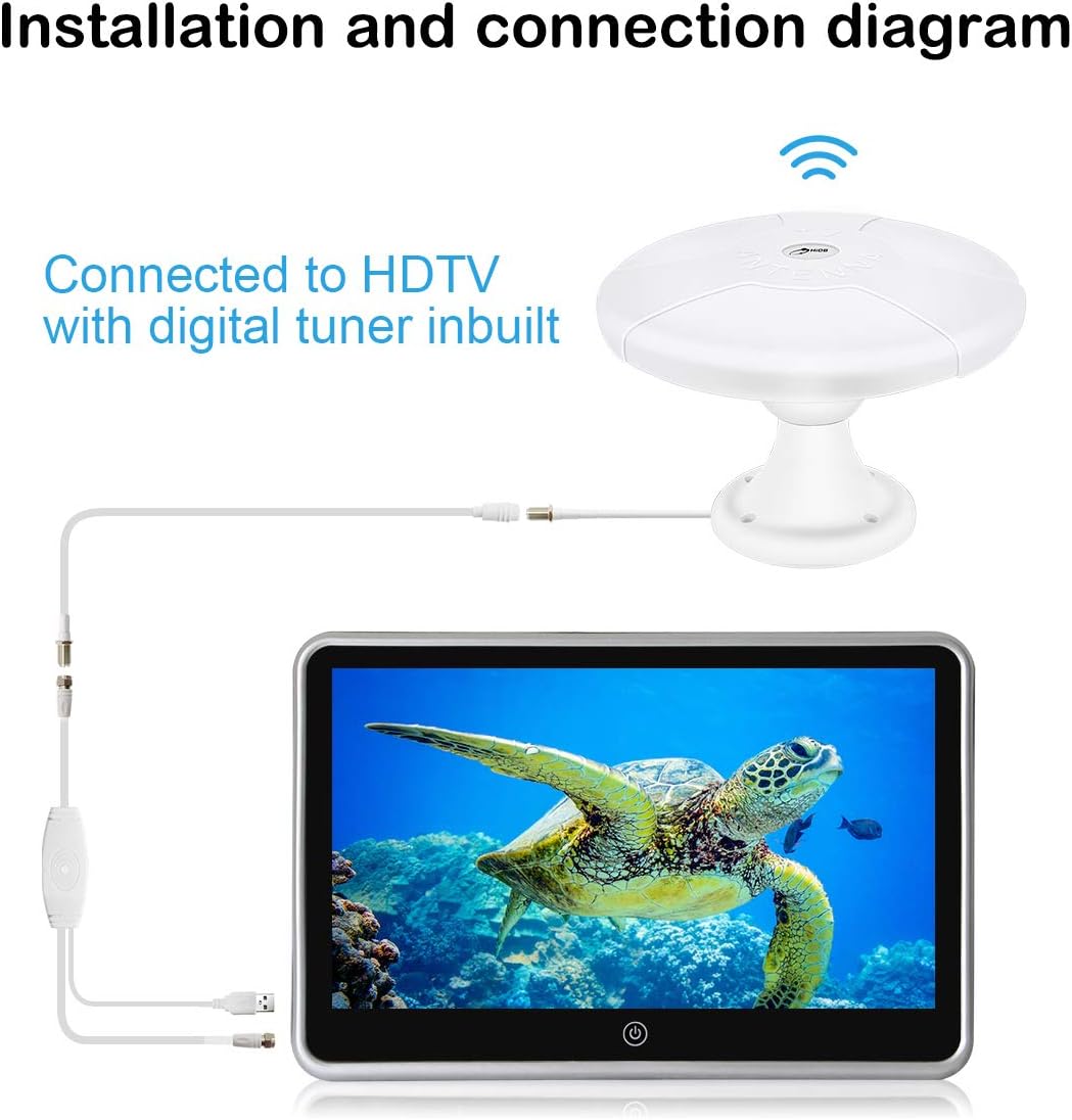 Amplified Digital HD TV Antenna with 16ft Coaxial Cable G209881