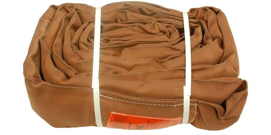 18' Lift Sling Polyester Endless Round Sling Brown 54000 lbs Vertical X7970
