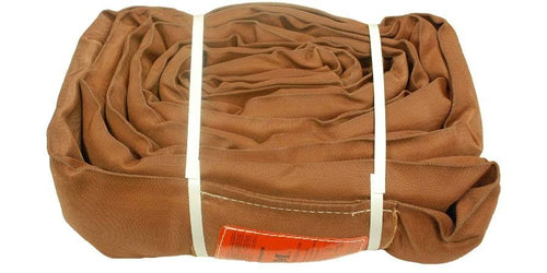 18' Lift Sling Polyester Endless Round Sling Brown 54000 lbs Vertical X7970