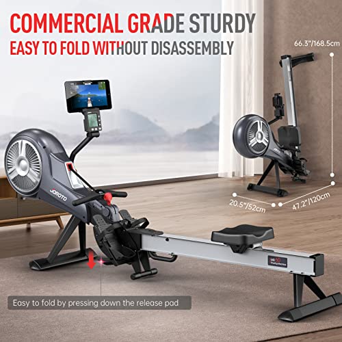 Foldable Air Magnetic Rowing Machine with Monitor B450506