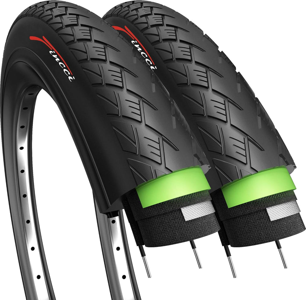 Pair 700 x 38c 40-622 Foldable Tires with 1mm Antipuncture Protection, Pack of 2 Z2574