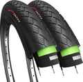 Pair 700 x 38c 40-622 Foldable Tires with 1mm Antipuncture Protection, Pack of 2 Z2574