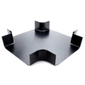 Black ABS Plastic Cable Raceway Cross Fitting S393