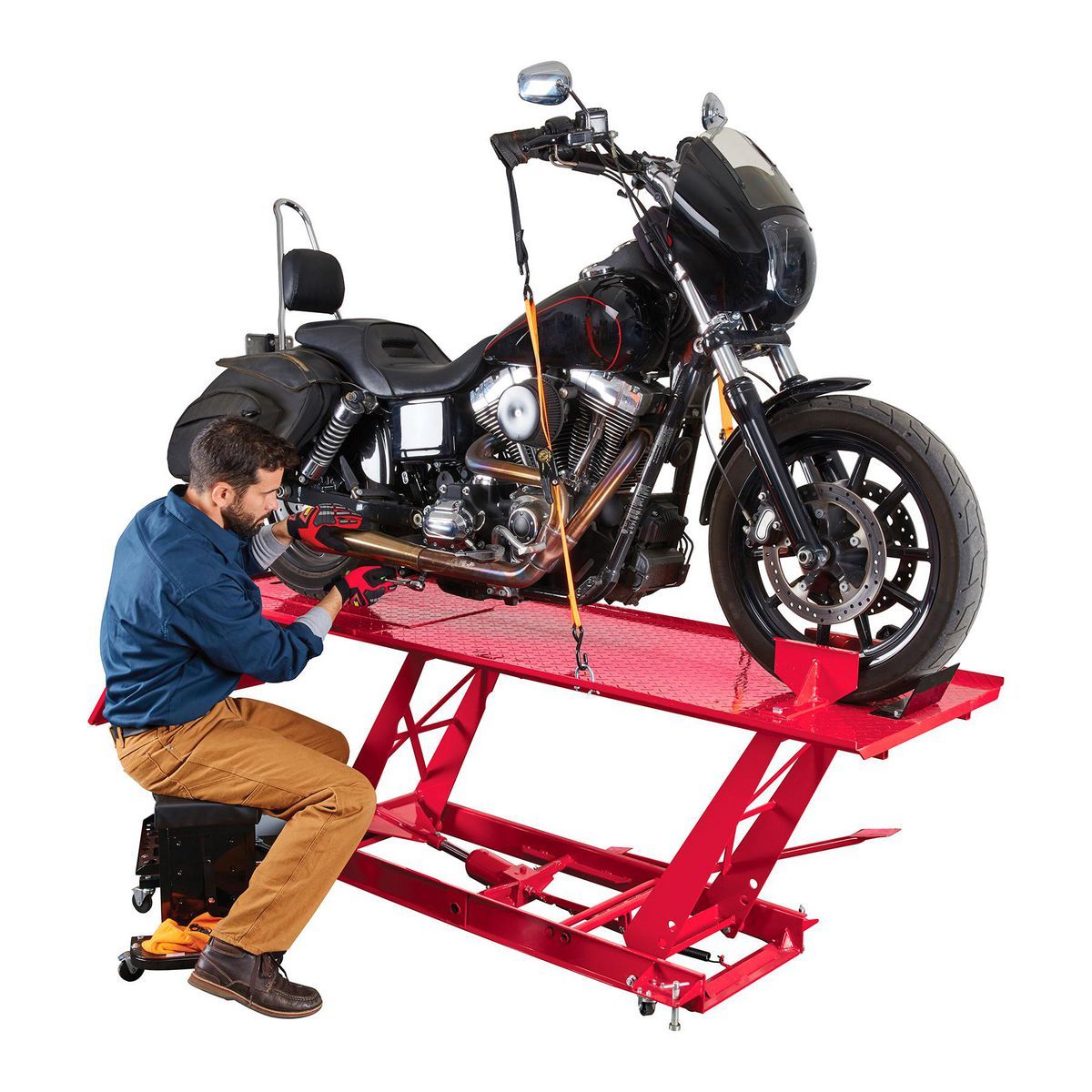 1000 lb. Steel Motorcycle Lift Y846132