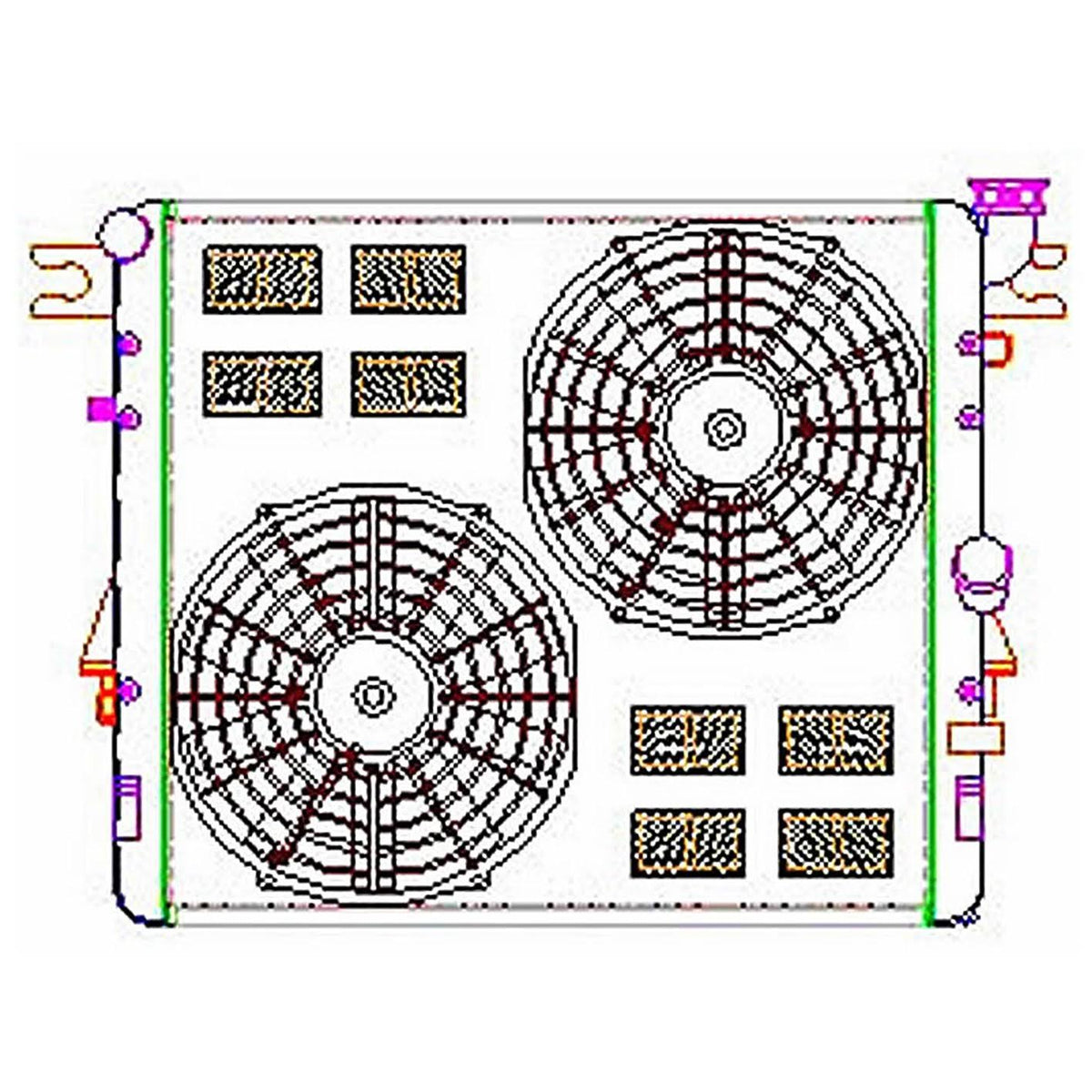 Exact Fit Radiator Combo M1264