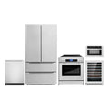 Electric Range, Dishwasher, Refrigerator with Ice Maker, Wine Cooler and Microwave I40014