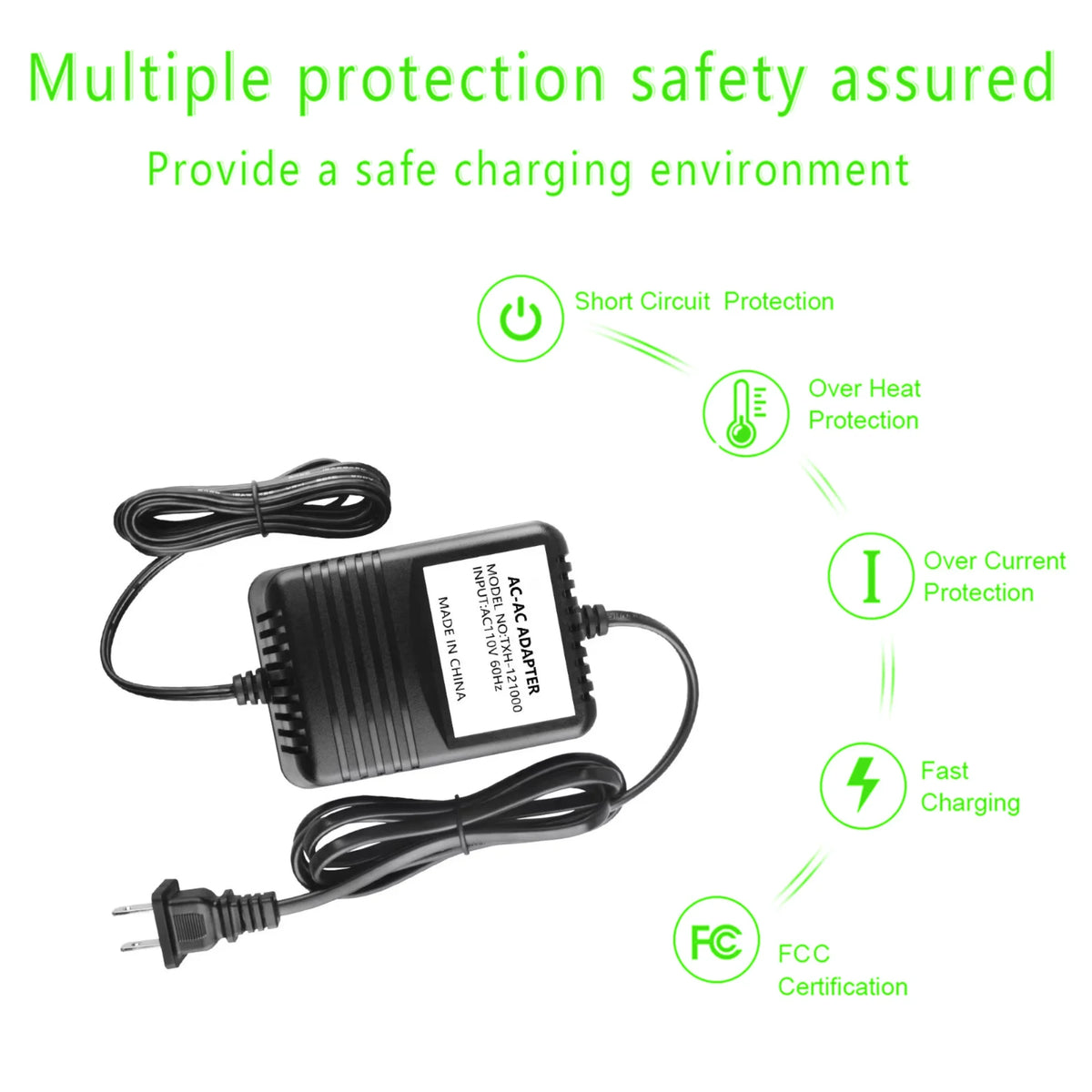 12V AC to AC Adapter Charger Power Supply Cord R22756