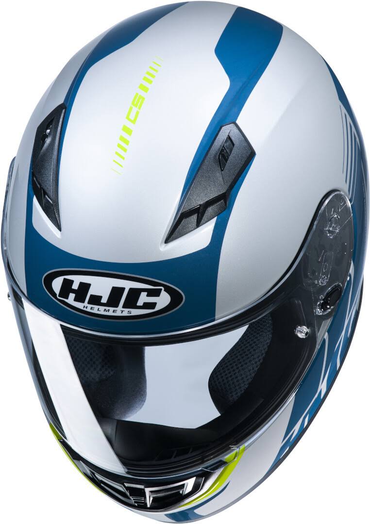 White-Blue Size S Helmet J10190