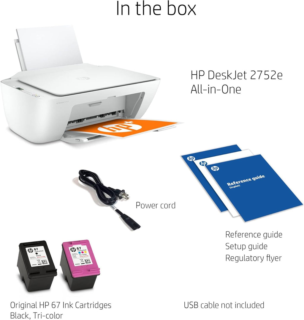 White Wireless All-in-One Color Inkjet Printer E33105