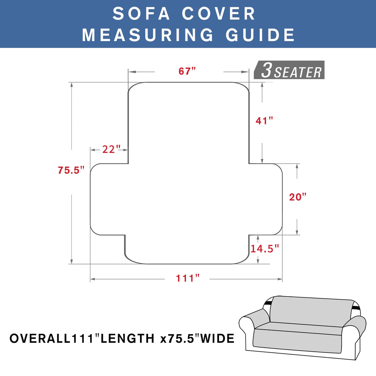 Waterproof Non Slip Machine Washable Sofa Cover U121