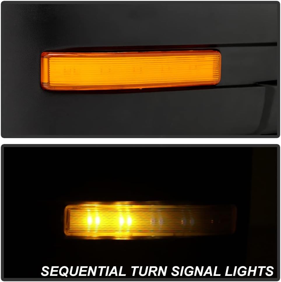 2004 2006 Ford F150 Pickup LED Power Heated Side Mirrors Set E14627